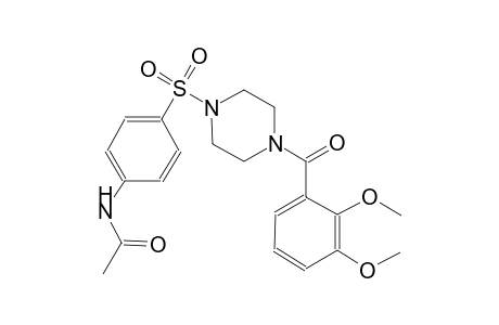 acetamide, N-[4-[[4-(2,3-dimethoxybenzoyl)-1-piperazinyl]sulfonyl]phenyl]-