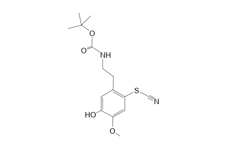 N-(Butoxycarbonyl)-5'-hydroxy-4'-methoxy-2'-(thiocyanato)phenetylamine