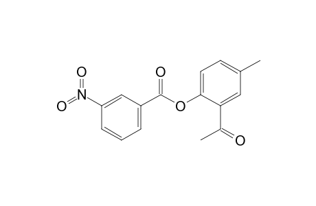(2-acetyl-4-methyl-phenyl) 3-nitrobenzoate