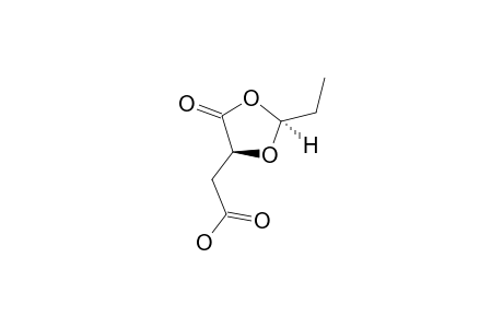 2-[(4S)-2-ETHYL-5-OXO-1,3-DIOXOLAN-4-YL]-ACETIC-ACID;TRANS-ISOMER