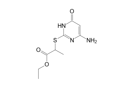 Ethyl 2-[(4-amino-6-oxo-1H-pyrimidin-2-yl)sulfanyl]propanoate