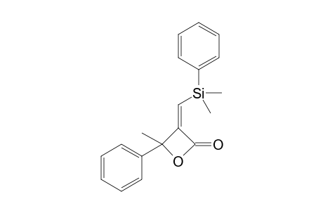 (Z)-4-Methyl-4-phenyl-3-[(dimethylphenyllsilyl)methylene]-oxetan-2-one