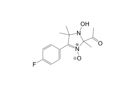 ethanone, 1-[4-(4-fluorophenyl)-2,5-dihydro-1-hydroxy-2,5,5-trimethyl-3-oxido-1H-imidazol-2-yl]-