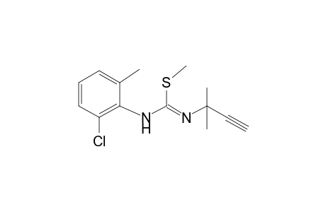 Isothiourea, 1-(2-chloro-6-methylphenyl)-2-methyl-3-(1,1-dimethyl-2-propynyl)-