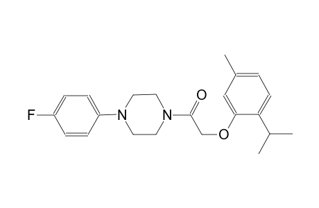 1-(4-fluorophenyl)-4-[(2-isopropyl-5-methylphenoxy)acetyl]piperazine