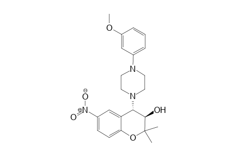 (3R,4S)-4-(4-(3-Methoxyphenyl)piperazin-1-yl)-2,2-dimethyl-6-nitrochroman-3-ol