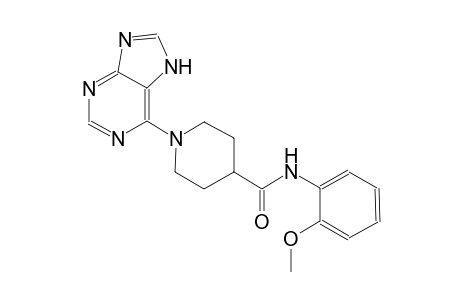 4-piperidinecarboxamide, N-(2-methoxyphenyl)-1-(7H-purin-6-yl)-