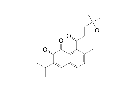PRIONOID_D;10-(4-HYDROXY-4-METHYL-PENTANOYL)-13-ISOPROPYL-5-METHYL-[1.2]-NAPHTHOQUINONE