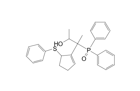 1-Cyclopentene-1-ethanol, .beta.-(diphenylphosphinyl)-.alpha.,.beta.-dimethyl-5-(phenylthio)-