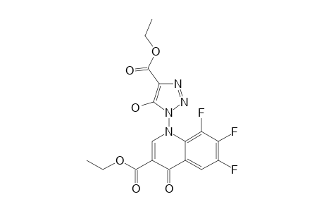 ETHYL-1-(5-HYDROXY-4-ETHOXYCARBONYL-1,2,3-TRIAZOL-1-YL)-4-OXO-6,7,8-TRIFLUORO-1,4-DIHYDROQUINOLINE-3-CARBOXYLATE
