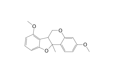 6H-Benzofuro[3,2-c][1]benzopyran, 6a,11a-dihydro-3,7-dimethoxy-11a-methyl-