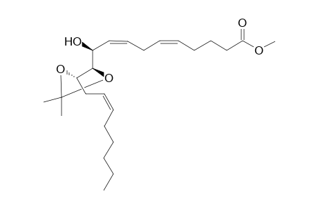 Methyl (10S,11R,12S)-10-hydroxy-11,12-(isopropylidenedioxy)eicosa-5(Z),8(Z),14(Z)-trienoate
