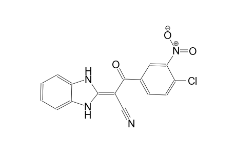 3-(4-chloro-3-nitrophenyl)-2-(1,3-dihydro-2H-benzimidazol-2-ylidene)-3-oxopropanenitrile