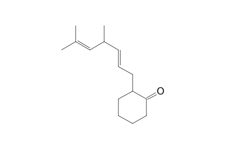 (E)-2-(4,6-Dimethylhepta-2,5-dienyl)cyclohexanone
