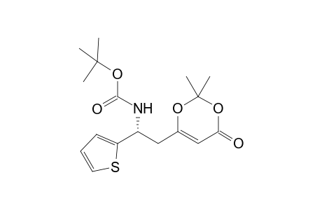 tert-Butyl (R)-(2-(2,2-dimethyl-4-oxo-4H-1,3-dioxin-6-yl)-1-(thiophen-2-yl)ethyl)carbamate