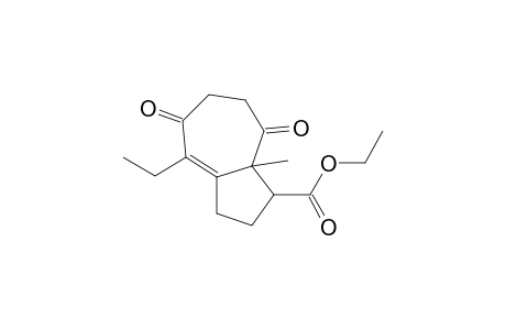 1-Azulenecarboxylic acid, 4-ethyl-1,2,3,5,6,7,8,8a-octahydro-8a-methyl-5,8-dioxo-, ethyl ester