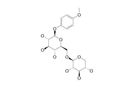 METHYLURSUBIN;4-METHOXYPHENYL-O-BETA-D-PRIMEVEROSIDE