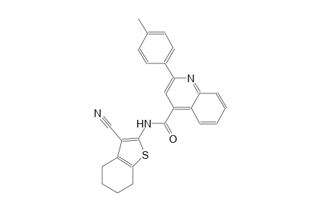 4-quinolinecarboxamide, N-(3-cyano-4,5,6,7-tetrahydrobenzo[b]thien-2-yl)-2-(4-methylphenyl)-