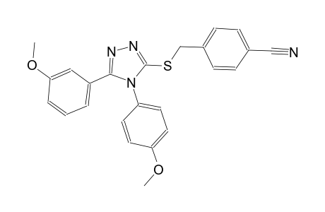 4-({[5-(3-methoxyphenyl)-4-(4-methoxyphenyl)-4H-1,2,4-triazol-3-yl]sulfanyl}methyl)benzonitrile