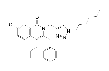 3-Benzyl-7-chloro-2-[(1-n-hexyl-1H-1,2,3-triazol-4-yl)methyl]-4-n-propylisoquinolin-1(2H)-one