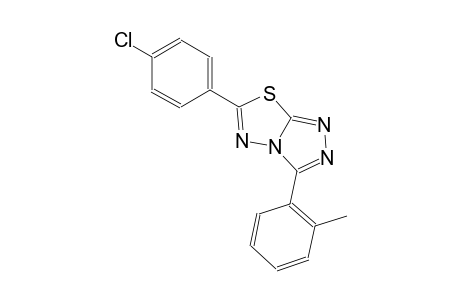 6-(4-chlorophenyl)-3-(2-methylphenyl)[1,2,4]triazolo[3,4-b][1,3,4]thiadiazole