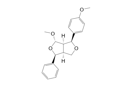 4-EXO-METHOXY-6-ENDO-(4'-METHOXYPHENYL)-2-ENDO-PHENYL-3,7-DIOXABICYCLO-[3.3.0]-OCTANE