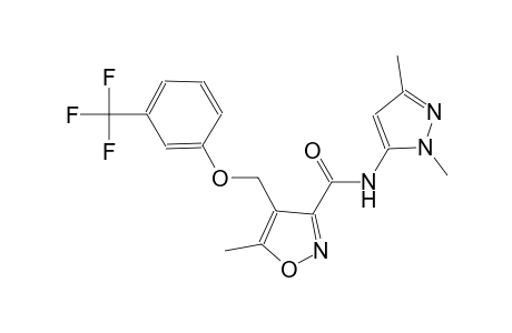 N-(1,3-dimethyl-1H-pyrazol-5-yl)-5-methyl-4-{[3-(trifluoromethyl)phenoxy]methyl}-3-isoxazolecarboxamide