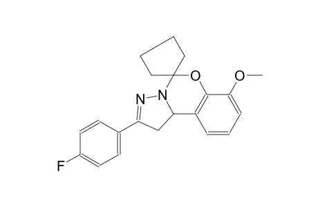 2-(4-fluorophenyl)-7-methoxy-1,10b-dihydrospiro[benzo[e]pyrazolo[1,5-c][1,3]oxazine-5,1'-cyclopentane]