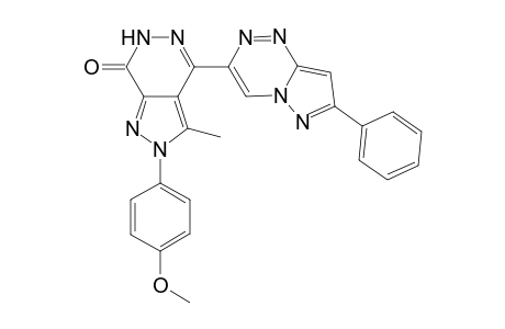 2-(4-Methoxyphenyl)-3-methyl-4-(7-phenylpyrazolo[5,1-c][1,2,4]triazin-3-yl)-2H-pyrazolo[3,4-d]pyridazin-7(6H)-one