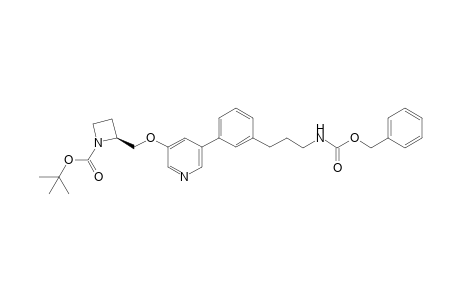 Benzyl 3-[3-[5-[[1-(tert-Butoxycarbonyl)-2(S)-azetidinyl]methoxy]-3-pyridyl]phenyl]propylcarbamate