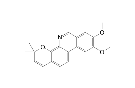 8,9-DIMETHOXY-3,3-DIMETHYL-3H-PYRANO-[3,2-C]-PHENANTHRIDINE