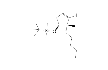 (1S,2R)-tert-Butyl[(3-iodo-2-methyl-2-pentylcyclopent-3-en-1-yl)oxy]dimethylsilane