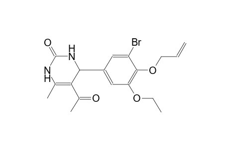 5-acetyl-4-[4-(allyloxy)-3-bromo-5-ethoxyphenyl]-6-methyl-3,4-dihydro-2(1H)-pyrimidinone