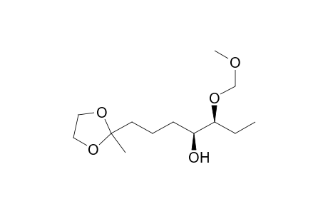 (6S,7S)-6-hydroxy-7-methoxymethoxy-2-nonanone ethylene ketal