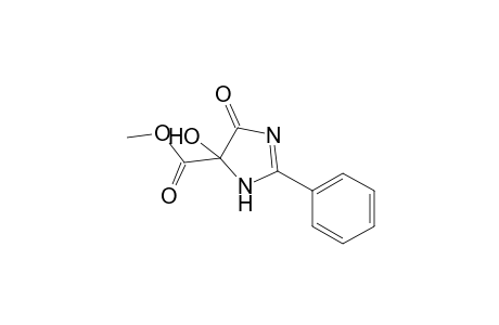 1H-imidazole-5-carboxylic acid, 4,5-dihydro-5-hydroxy-4-oxo-2-phenyl-, methyl ester