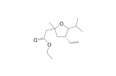 Ethyl 2-(5-isopropyl-2-methyl-4-vinyltetrahydrofuran-2-yl)acetate