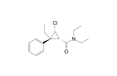 (1S*,2S*,3S*)-2-Chloro-N,N-diethyl-3-ethyl-3-phenylcyclopropanecarboxamide