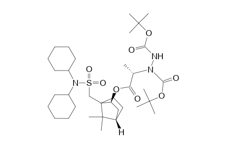 1,2-Hydrazinedicarboxylic acid, 1-[2-[[1-[[(dicyclohexylamino)sulfonyl]methyl]-7,7-dimethylbicyclo[2.2.1]hept-2-yl]oxy]-1-methyl-2-oxoethyl]-, bis(1,1-dimethylethyl) ester, [1S-[1.alpha.,2.beta.(S*),4.beta.]]-