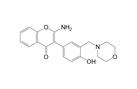 2-Amino-3'-(morpholino)methyl-4'-hydroxyisoflavone