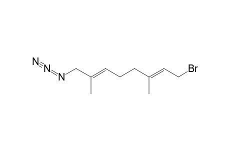 (E,E)-3,7-DIMETHYL-1-BROMO-2,6-OCTADIENE-8-AZIDE;DESIRED-PRODUCT