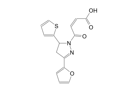 (2Z)-4-[3-(2-furyl)-5-(2-thienyl)-4,5-dihydro-1H-pyrazol-1-yl]-4-oxo-2-butenoic acid