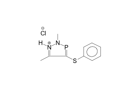 2,5-DIMETHYL-4-PHENYLTHIO-1,2,3-DIAZAPHOSPHOLE HYDROCHLORIDE