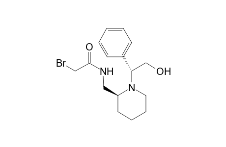 2S-[N-(Bromoacetamido)methyl]-1-((R)-2-hydroxy-1-phenylethyl)piperidine