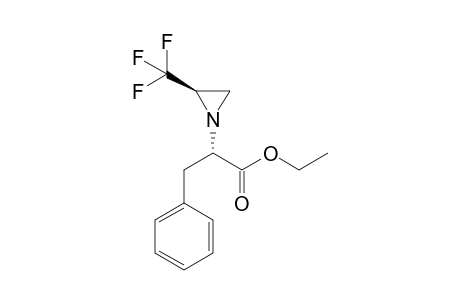 Ethyl 3-phenyl-(2S)-((2R)-(trifluoromethyl)aziridin-1-yl)propanoate