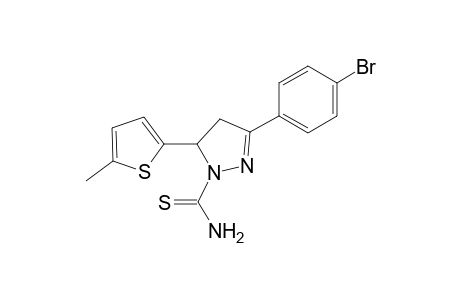 3-(4-Bromophenyl)-5-(5-methylthiophen-2-yl)-4,5-dihydro-1H-pyrazole-1-carbothioamide