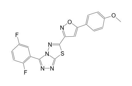 [1,2,4]triazolo[3,4-b][1,3,4]thiadiazole, 3-(2,5-difluorophenyl)-6-[5-(4-methoxyphenyl)-3-isoxazolyl]-
