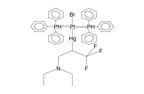 TRANS-(1-DIETHYLAMINO-3,3,3-TRIFLUOROPROP-2-YLMERCURO)BIS(TRIPHENYLPHOSPHINE)PLATINA BROMIDE