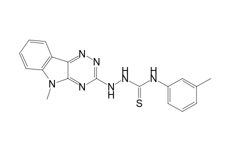 1-(3-Methylphenyl)-3-[(5-methyl-[1,2,4]triazino[5,6-b]indol-3-yl)amino]thiourea