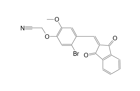 {5-bromo-4-[(1,3-dioxo-1,3-dihydro-2H-inden-2-ylidene)methyl]-2-methoxyphenoxy}acetonitrile