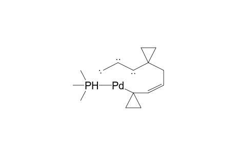 Palladium, (1-.eta.-1-6-.eta.-3-1,1-ethylene-5,5-ethylene-2,6-octadienediyl)trimethylphosphine